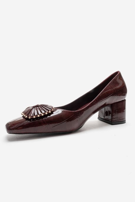 Velora Schnalle Eckige Zehenpartie Blockabsatz Pumps (Damen) - Image 4