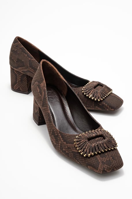 Velora Schnalle Eckige Zehenpartie Blockabsatz Pumps (Damen) - Image 2
