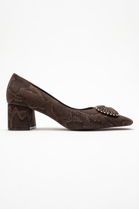 Velora Schnalle Eckige Zehenpartie Blockabsatz Pumps (Damen) - Image 6