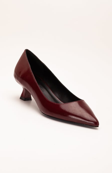 Helly Kitten Heel Leder Stiletto Pumps - Image 1