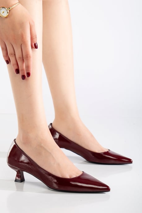 Helly Kitten Heel Leder Stiletto Pumps - Image 2