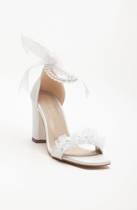 Krystal Lace Bridal Sandalen with Pearls (Women) - Image 1
