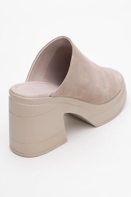 Nola Leder Plateau Mules (Women) - Image 4