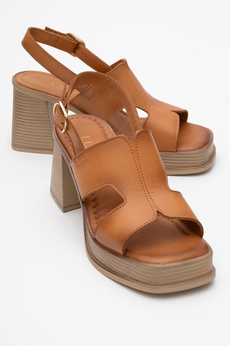 Zennia Leder Plateau Sandale (Women) - Image 2