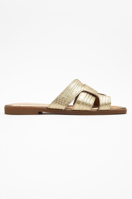 Notre Leder Flach Sandalen (Women) - Image 3