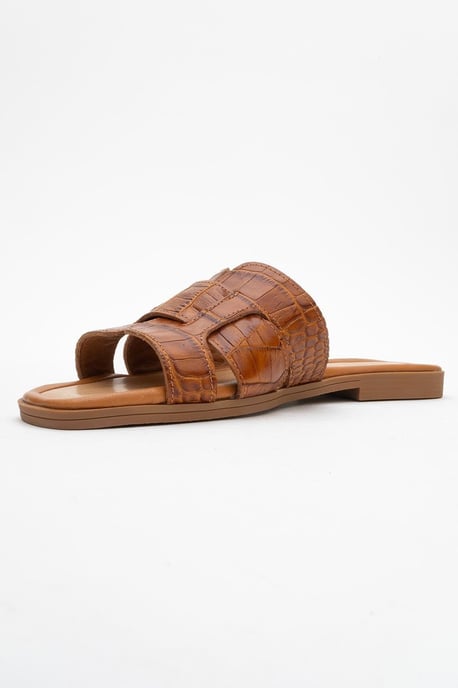 Notre Leder Flach Sandalen (Women) - Image 2