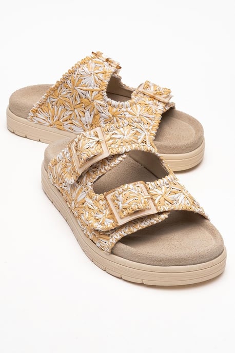 Milana Leder Double‑Strap Sandale (Women) - Image 1