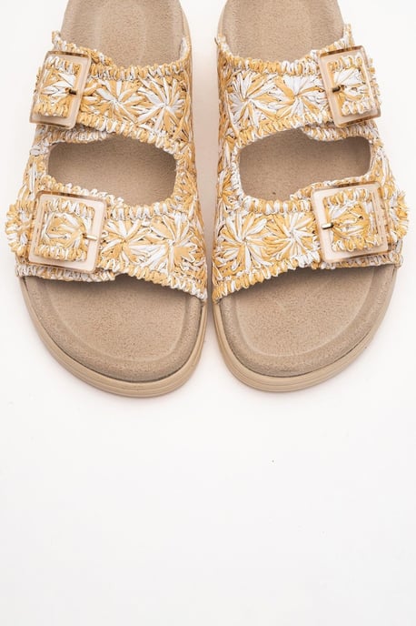 Milana Leder Double‑Strap Sandale (Women) - Image 2
