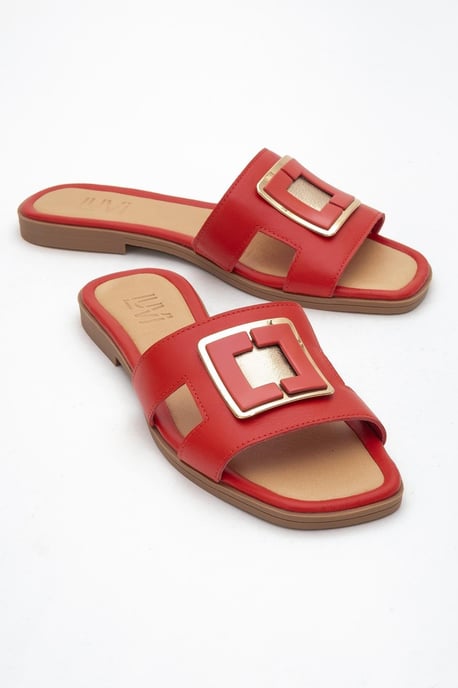 MILLIE Leder Schnalle Slide (Women) - Image 2