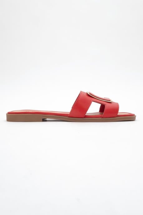 MILLIE Leder Schnalle Slide (Women) - Image 6