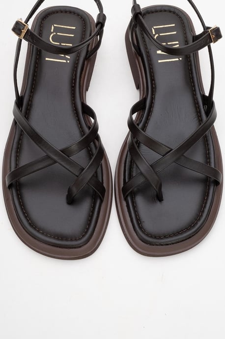 Antas Mit Riemchen Leder Flach Sandalen (Women) - Image 3