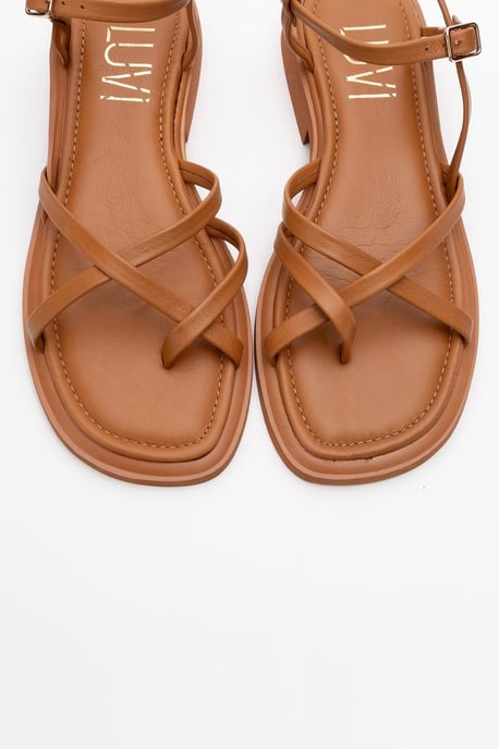 Antas Mit Riemchen Leder Flach Sandalen (Women) - Image 2