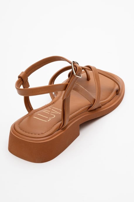 Antas Mit Riemchen Leder Flach Sandalen (Women) - Image 4