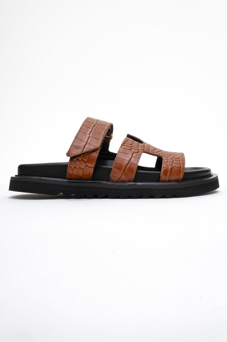Loana Leder Slide Sandale - Image 6