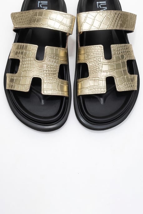 Loana Leder Slide Sandale - Image 2