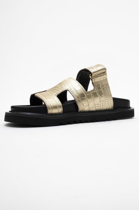 Loana Leder Slide Sandale - Image 4