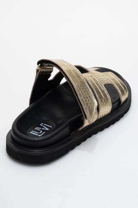 Loana Leder Slide Sandale - Image 5