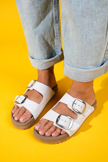 Ovesta Soft Fußbett Leder Slide Sandale (Women) - Image 1