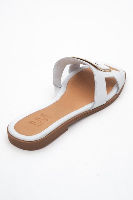 MILLIE Leder Schnalle Slide (Women) - Image 4
