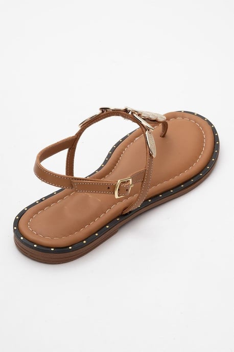 Marea Leder Flach Sandale (Women) - Image 4