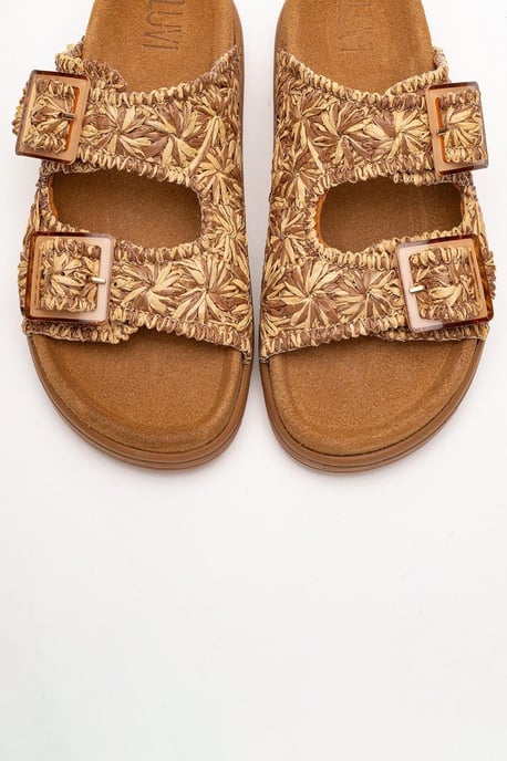 Milana Leder Double‑Strap Sandale (Women) - Image 2