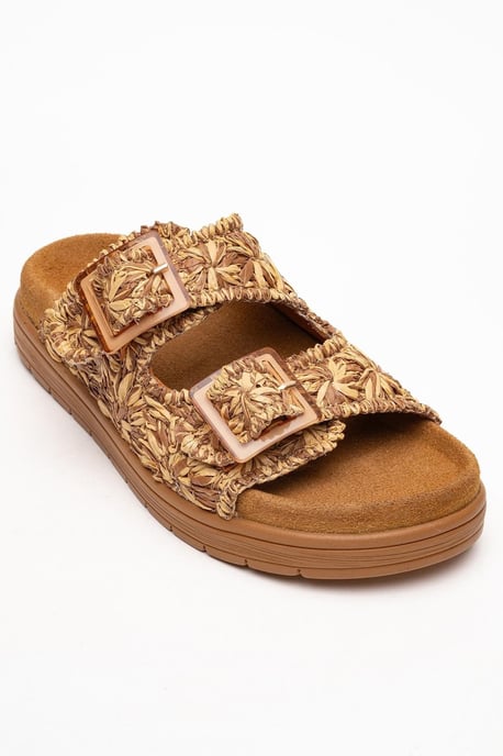Milana Leder Double‑Strap Sandale (Women) - Image 3