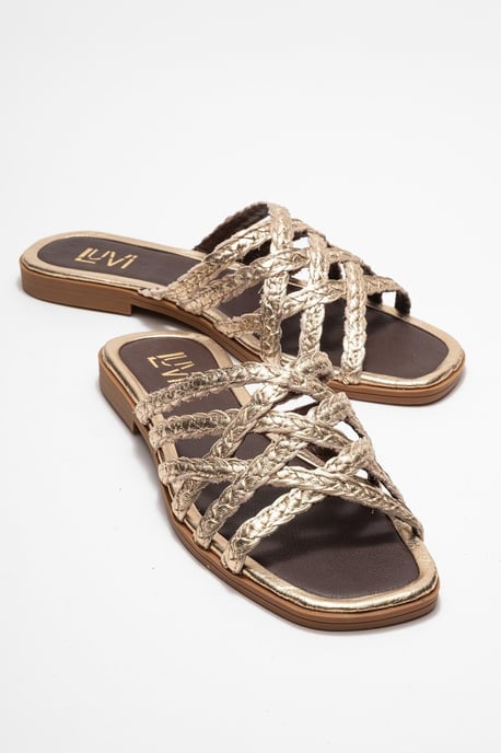 Alisha Leder Slide Sandale - Image 2