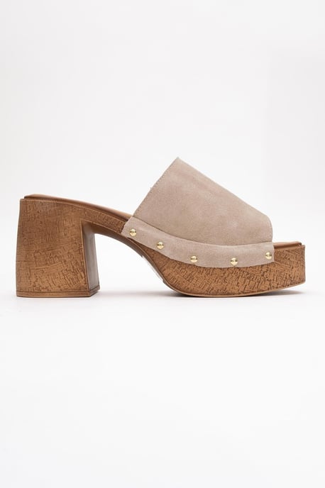 Pull Leder Plateau Mules (Women) - Image 3