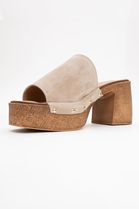 Pull Leder Plateau Mules (Women) - Image 5