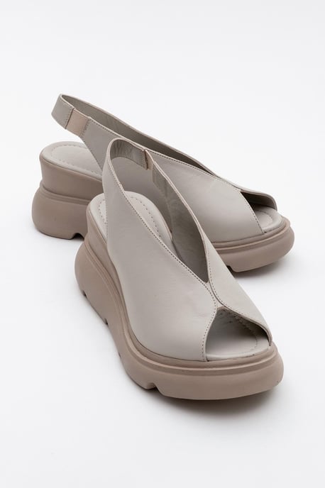 Sam Leder-Plateausandale - Image 1