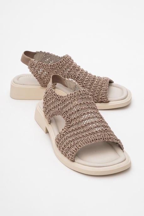 Weave Leder Geflochten Sandale (Women) - Image 3
