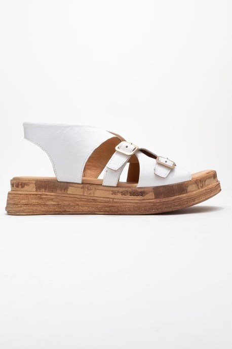 Levine Leder Mit Schnalle Side-Zip Sandale - Image 6