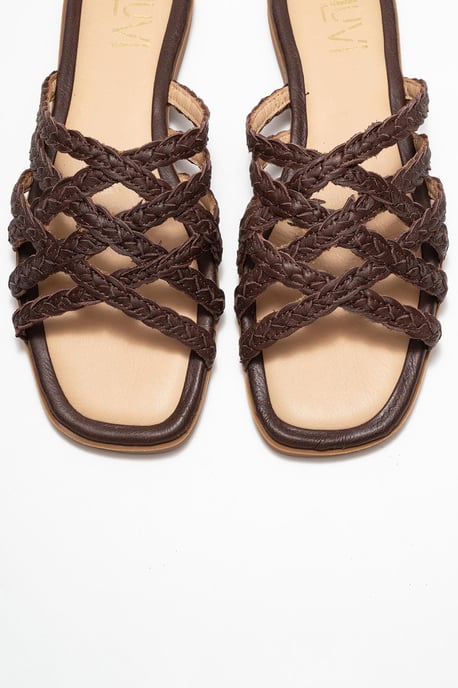 Alisha Leder Slide Sandale - Image 2