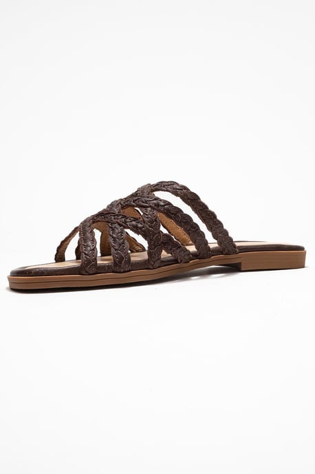 Alisha Leder Slide Sandale - Image 4
