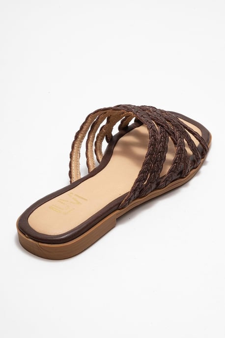 Alisha Leder Slide Sandale - Image 5