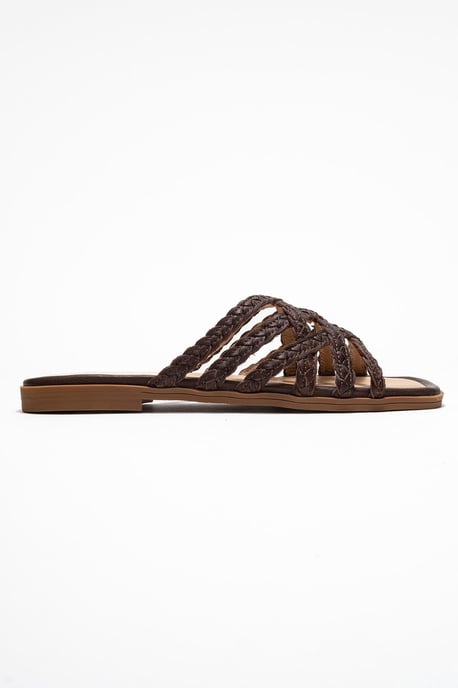 Alisha Leder Slide Sandale - Image 6
