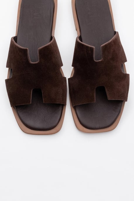 Jez Leder Slide Sandale (Women) - Image 2