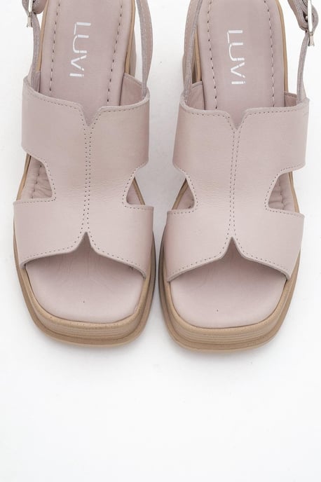 Zennia Leder Plateau Sandale (Women) - Image 5