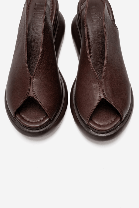 Sam Leder-Plateausandale - Image 3