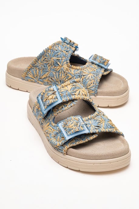 Milana Leder Double‑Strap Sandale (Women) - Image 1