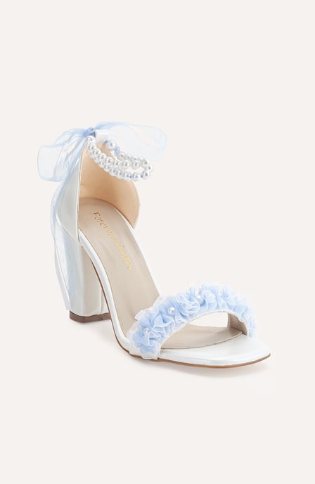 Michelle Lace Bridal Sandalen with Pearls (Women) - Image 1
