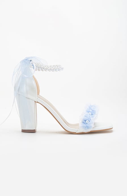 Michelle Lace Bridal Sandalen with Pearls (Women) - Image 2