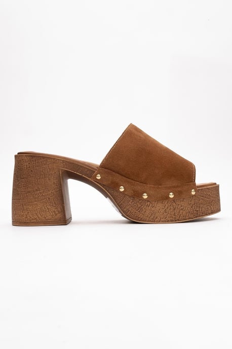Pull Leder Plateau Mules (Women) - Image 3