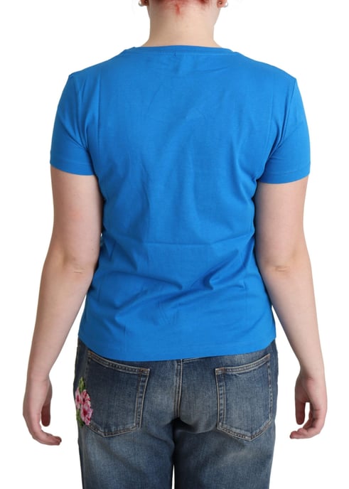 Moschino Tischfußball T-Shirt Blau - Image 4