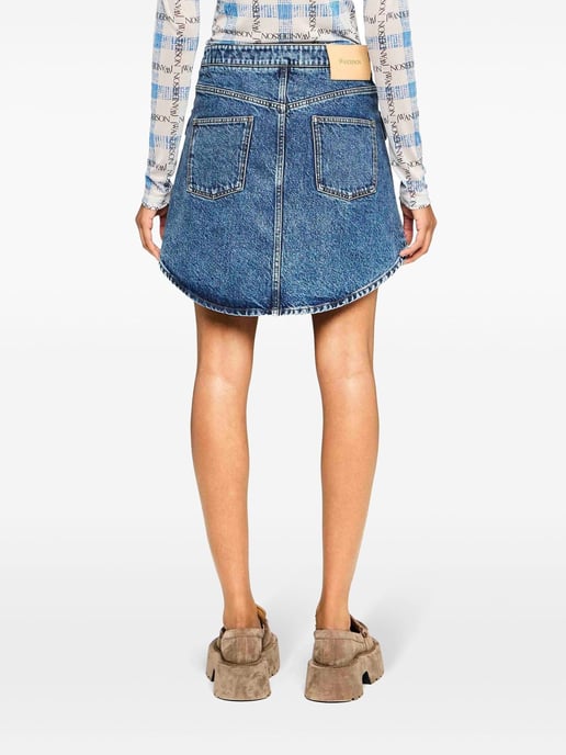 Minirock aus Denim mit geschwungenen Taschen - Image 3