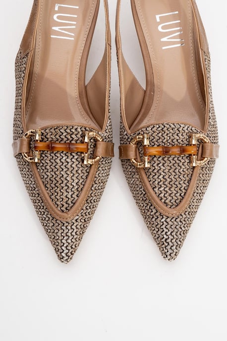 Osca Spitzer Slingback-Pumps mit Schnalle - Image 3