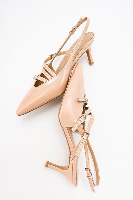 Magra Spitzer Zehenbereich Slingback Stiletto - Image 4