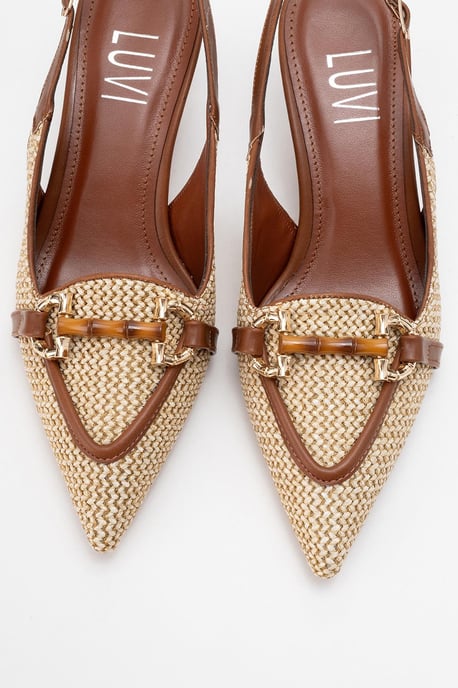 Osca Spitzer Slingback-Pumps mit Schnalle - Image 3