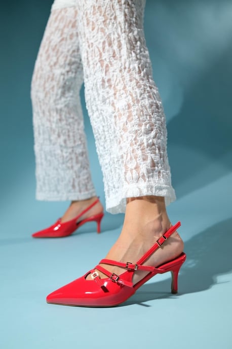 Magra Spitzer Zehenbereich Slingback Stiletto - Image 1
