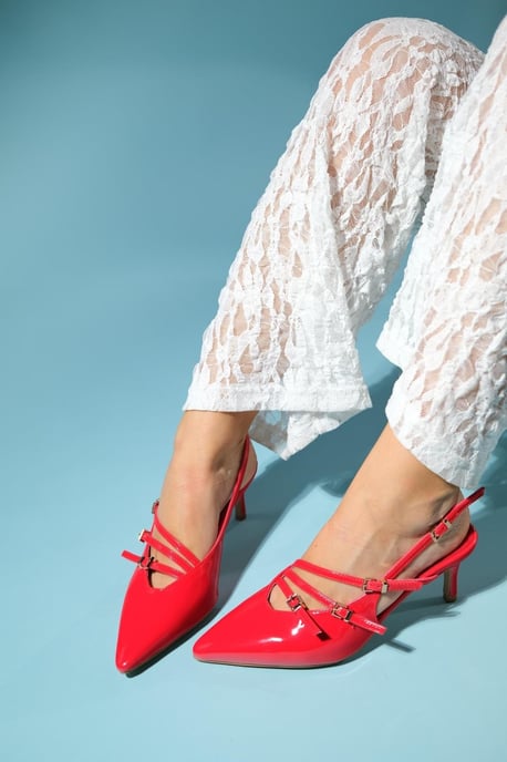 Magra Spitzer Zehenbereich Slingback Stiletto - Image 2